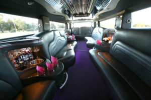 Hummer H2 Limousine Interior in San Diego Limo scene